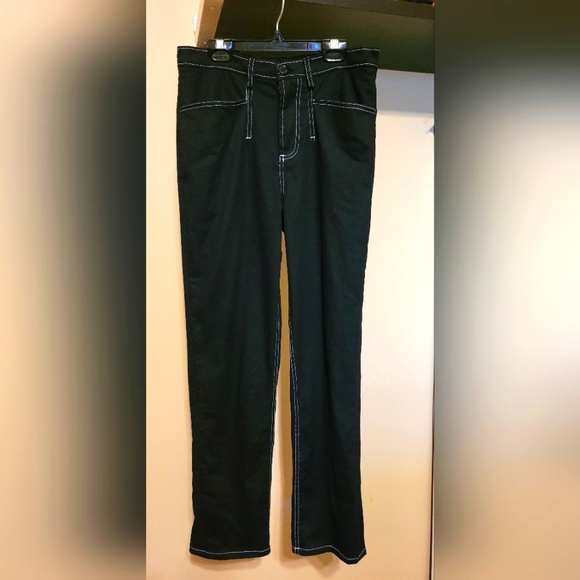 Black High Waist Straight Leg with Stretch, Size 2 - Picture 1 of 7